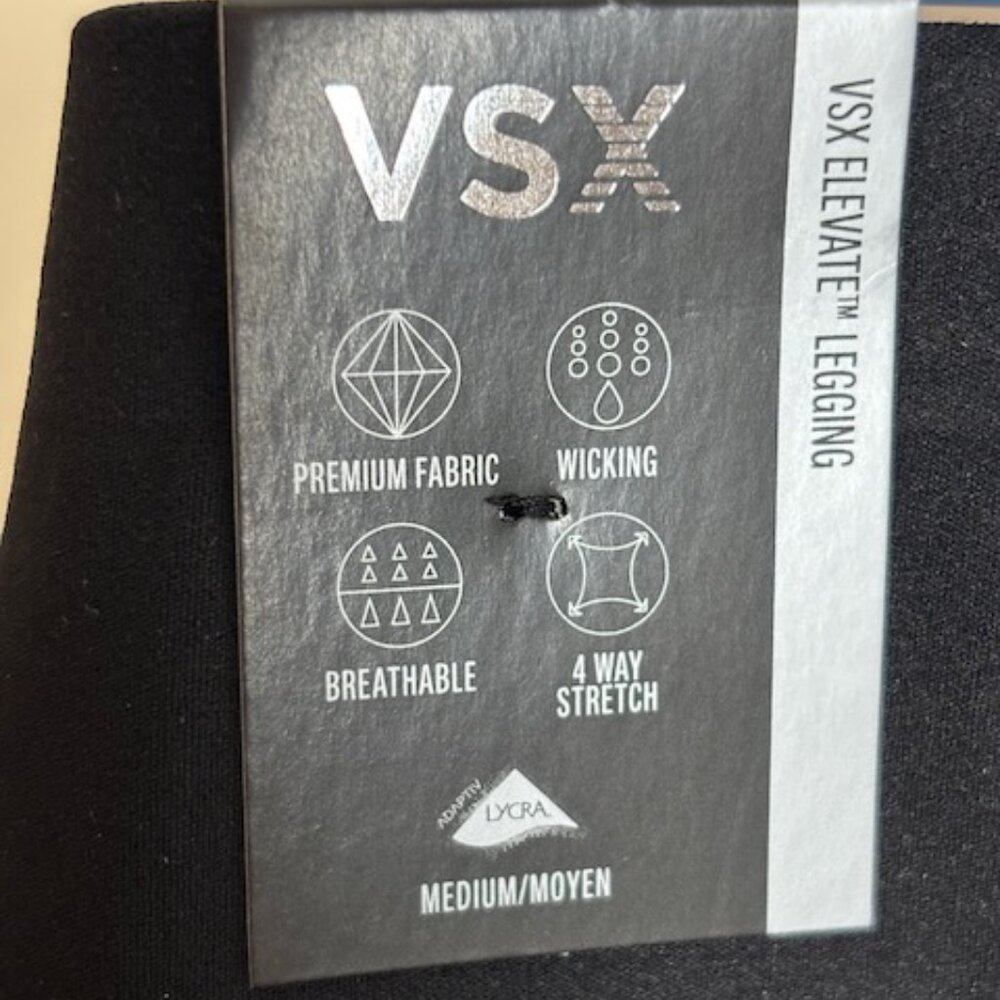 NWT Victoria's Secret black leggings size M - Picture 3 of 5